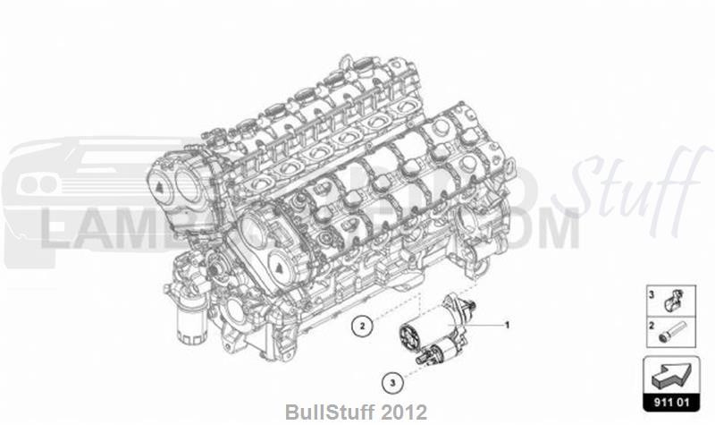 2015 Lamborghini AVENTADOR SV LP750-4 COUPE ENGLAND STARTER (911.01.00)